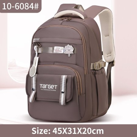 حقيبة Target 10-6084 لون بني – ثانوي – مع ميدالية تعليقة هدية